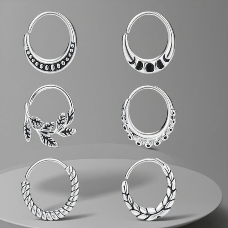 Body Jewelry Types - 6 pezzi di accessori per anelli