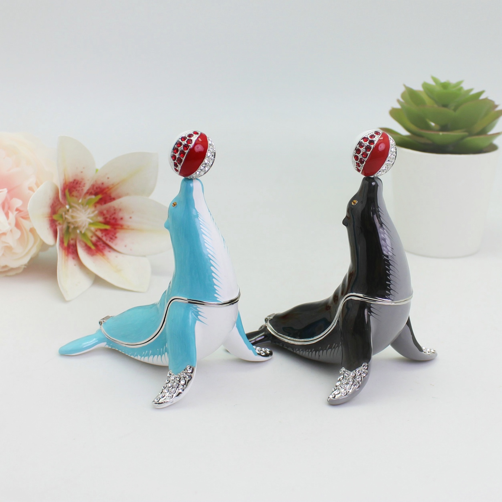 Body Jewelry Websites - SHINNYGIFTS Scatola per gingilli smaltata con