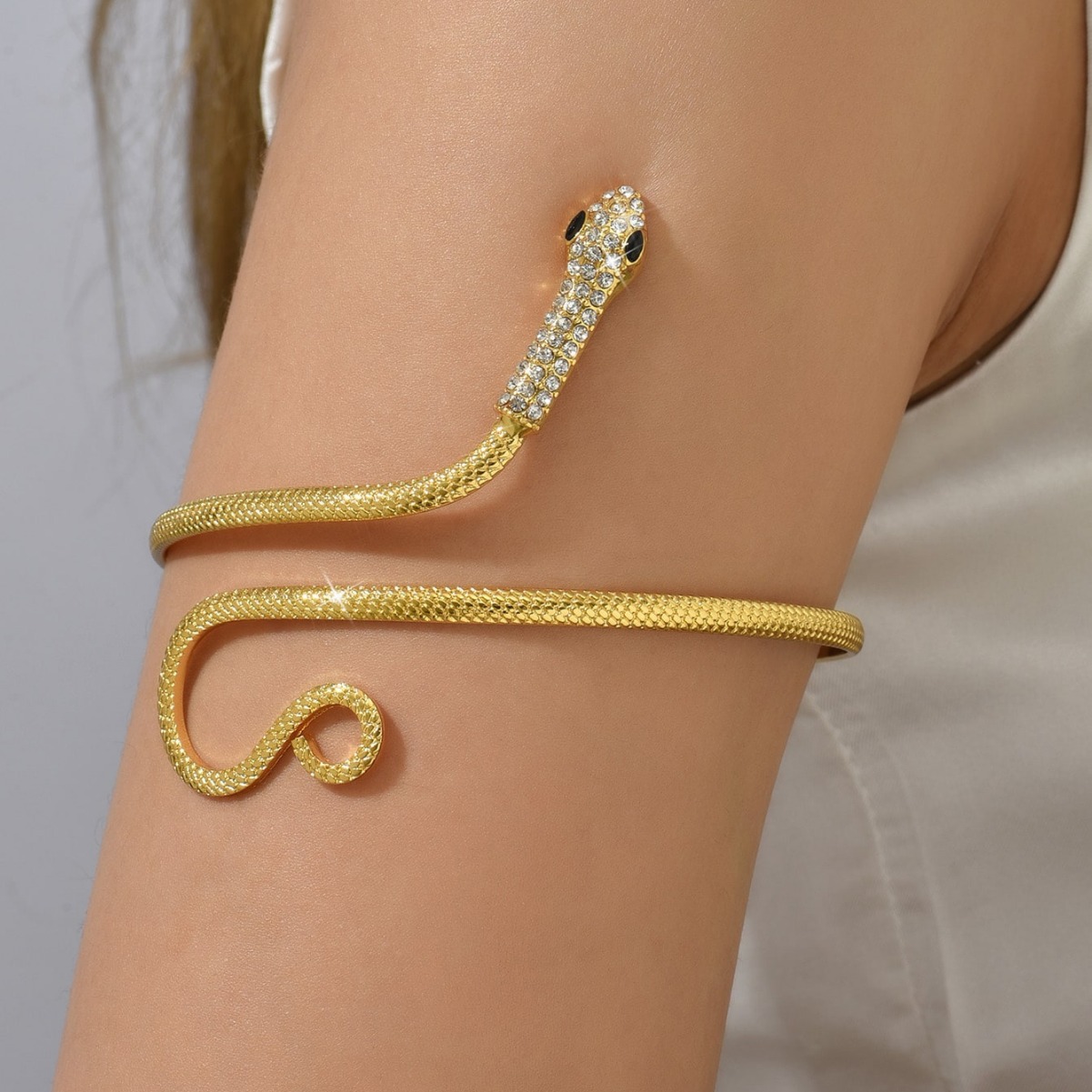 Body Jewelry High End - Polsino da braccio in rame serpente