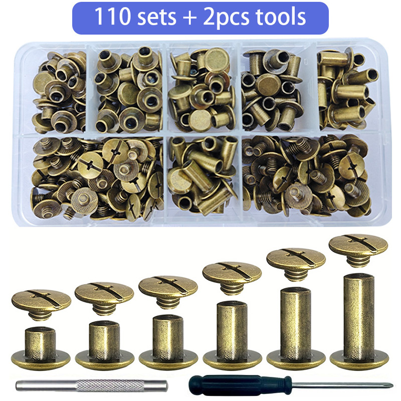 Body Jewelry Chicago - 110 Set di Viti Chicago, Rivetti