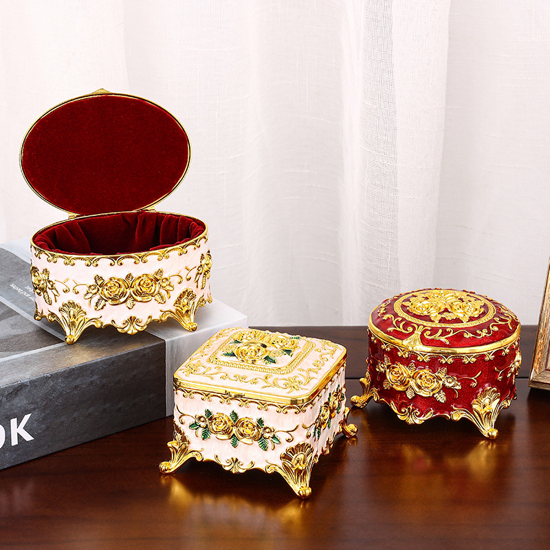 Body Jewelry Websites - Vintage personalizzato casa smalto toletta scatola