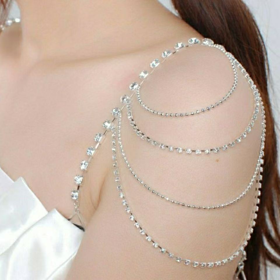 Body Jewelry High End - Catena a spalla multistrato europea e