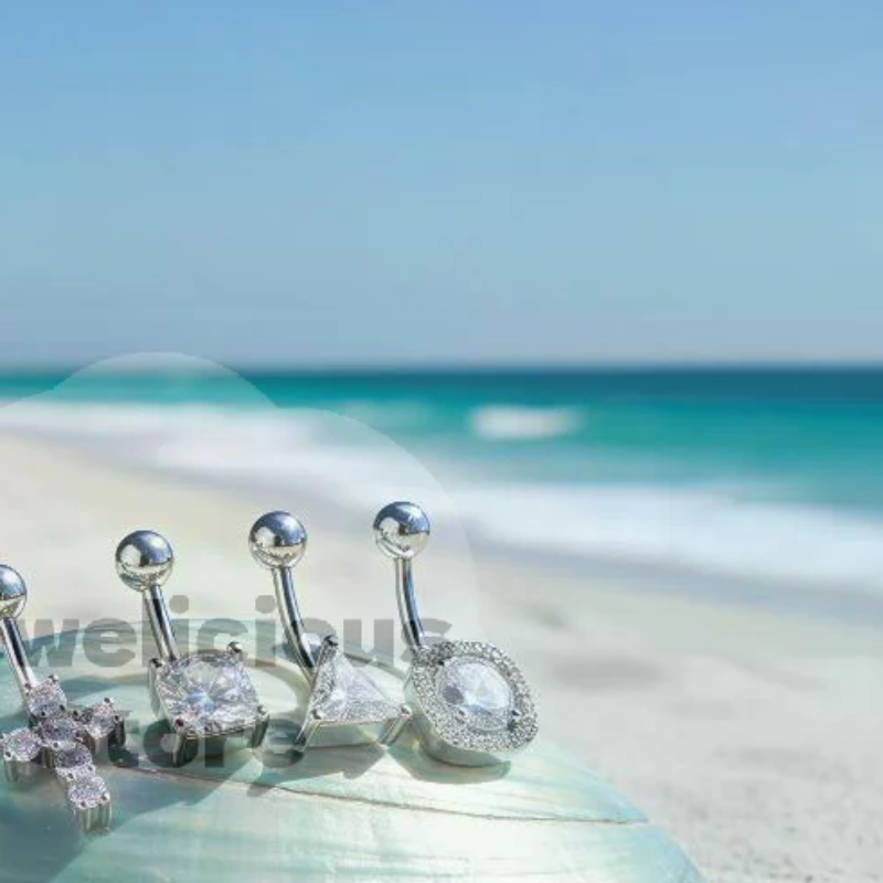 Anello per ombelico in acciaio - Body Jewelry Types recensione e prezzo