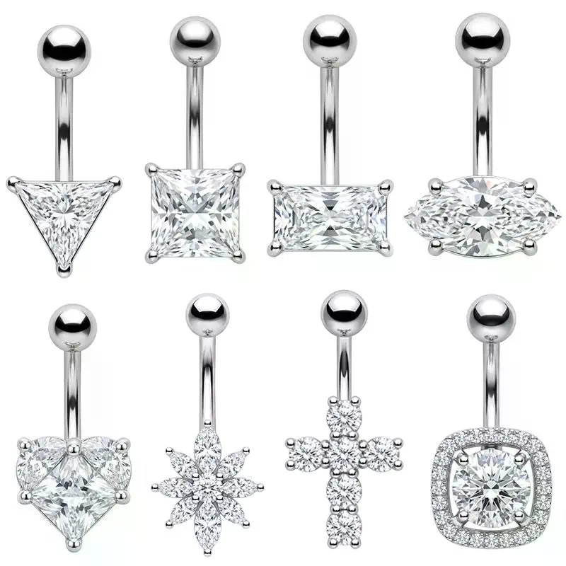Anello per ombelico in acciaio - Body Jewelry Types recensione e prezzo
