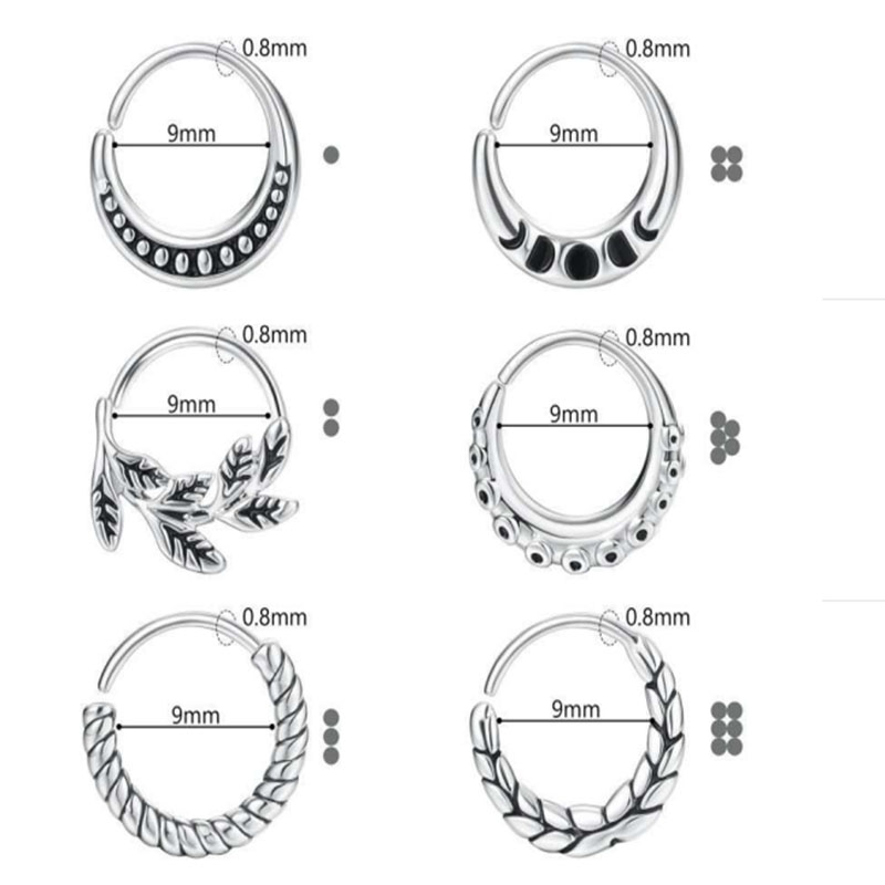 6 pezzi di accessori per anell - Body Jewelry Types recensione e prezzo