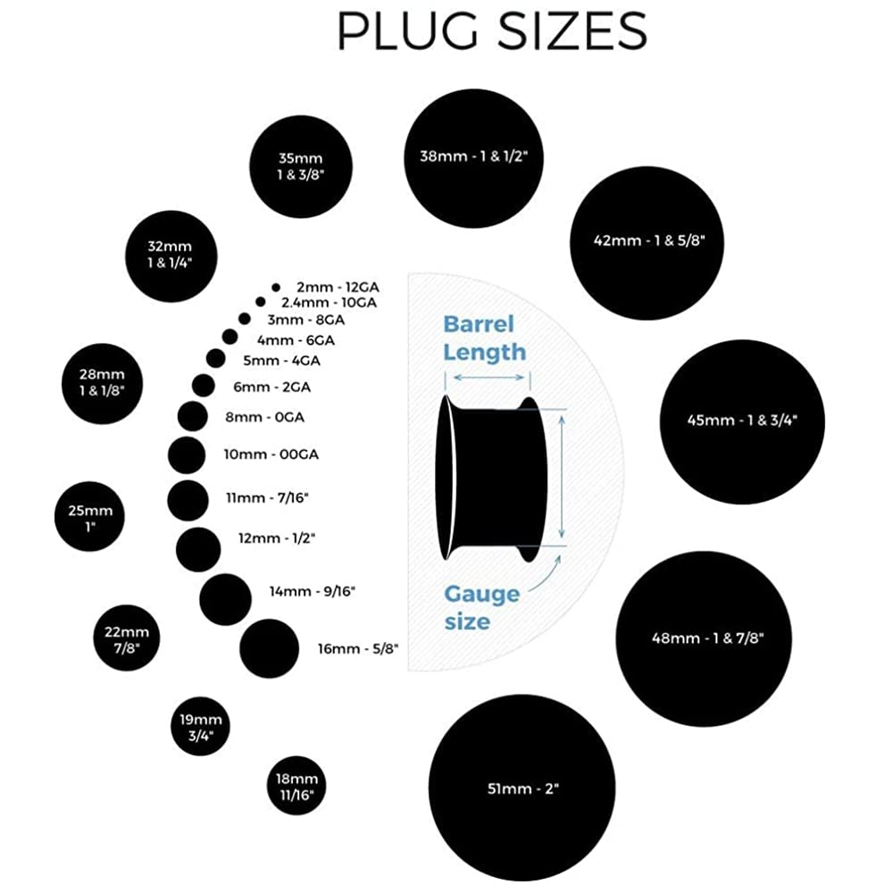 2/16 pz bianco nero flessibile - Body Jewelry Types recensione e prezzo