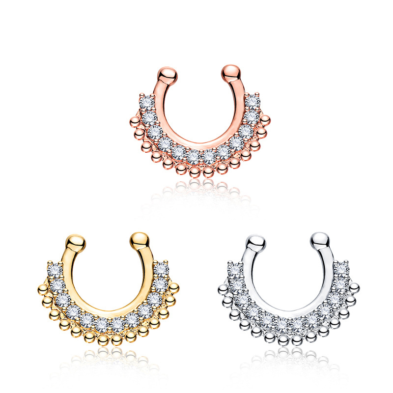 1 pz tipo U falso setto clicke - Body Jewelry Types recensione e prezzo