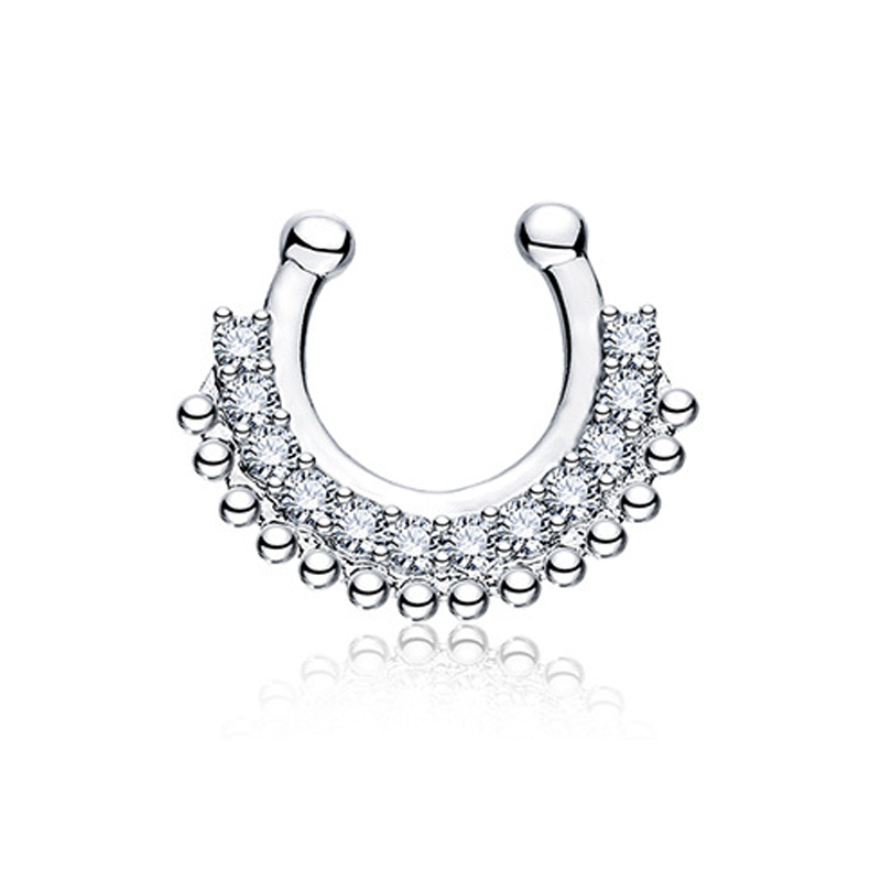 1 pz tipo U falso setto clicke - Body Jewelry Types recensione e prezzo