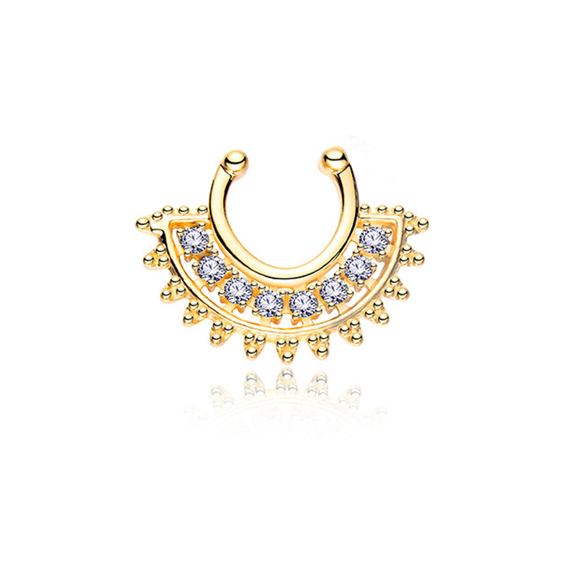 1 pz tipo U falso setto clicke - Body Jewelry Types recensione e prezzo