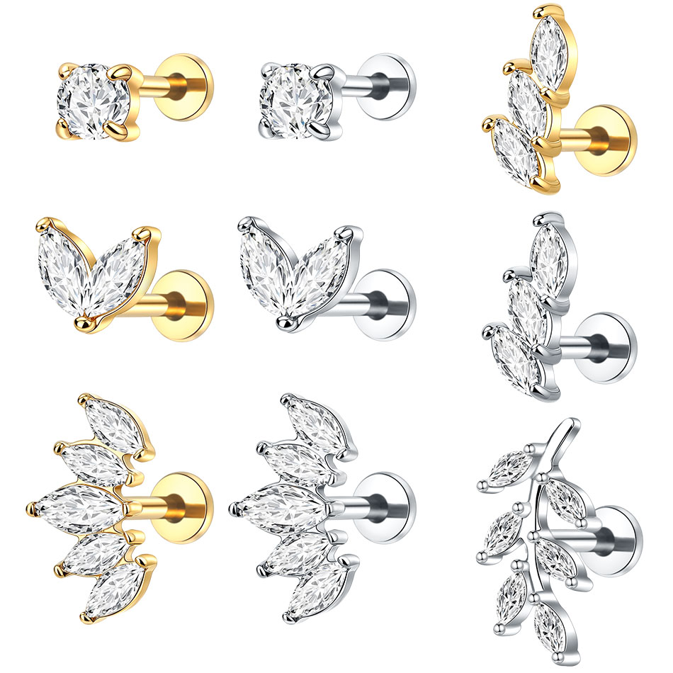 1 Pezzo Orecchino a Perno in A - Cluster Stud Ear recensione e prezzo