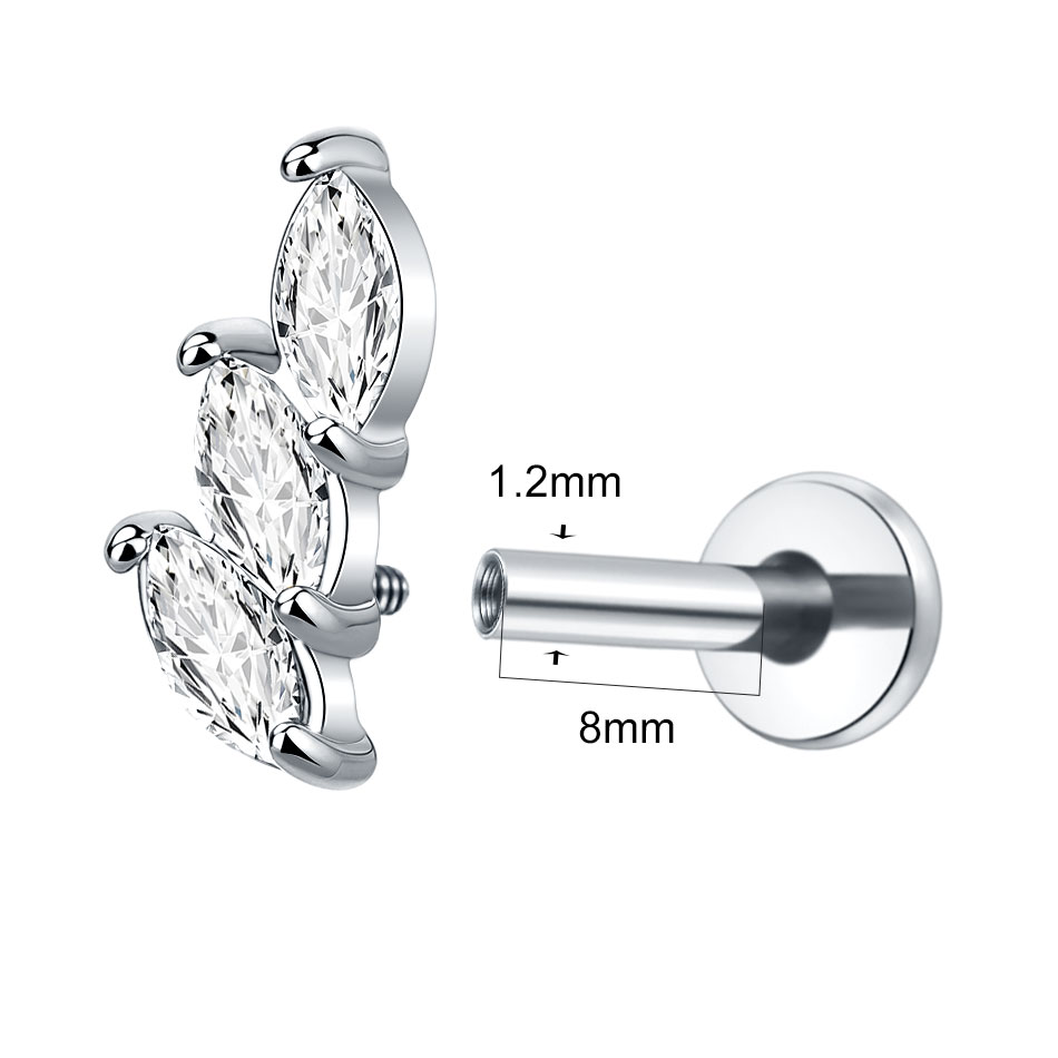 1 Pezzo Orecchino a Perno in A - Cluster Stud Ear recensione e prezzo