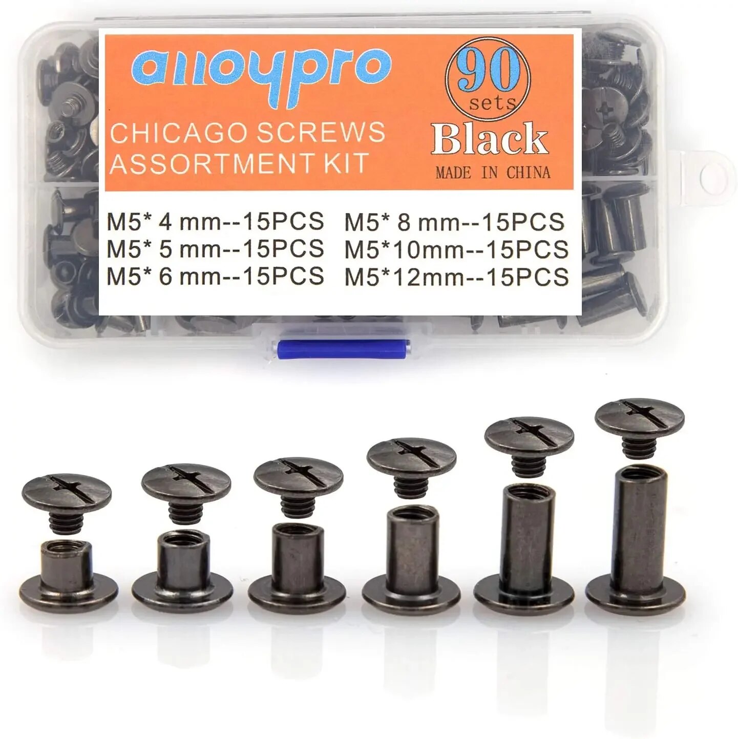 Kit di viti Chicago da 90 set, - Body Jewelry Chicago recensione e prezzo