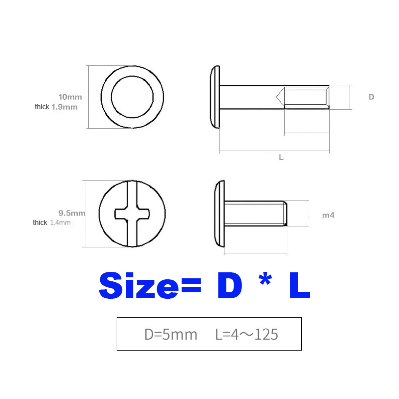 2/10 pz. Viti a Chicago M5x4-1 - Body Jewelry Chicago recensione e prezzo