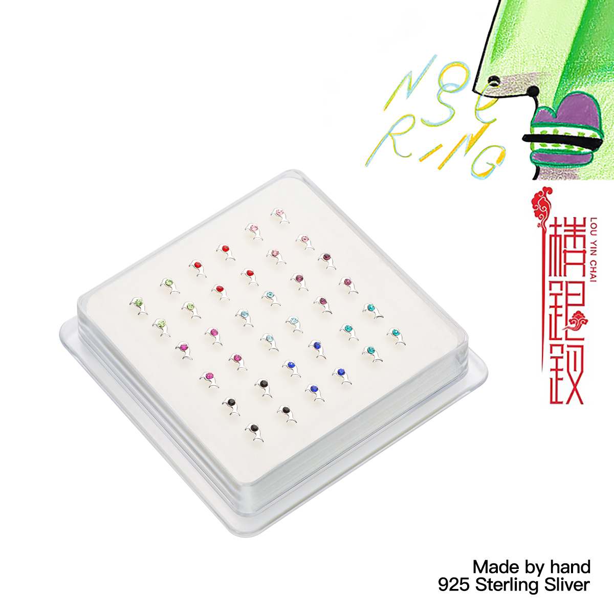 Orecchini a bottone da naso in - Body Jewelry Types recensione e prezzo