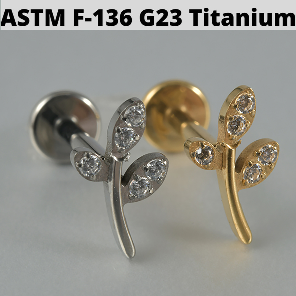 1PC Zircone Opale G23 Titanio  - Cluster Stud Ear recensione e prezzo