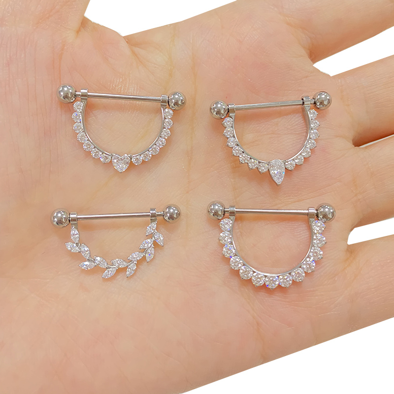ASTM F136 Titanio PIERC CZ Pav - Body Jewelry Types recensione e prezzo