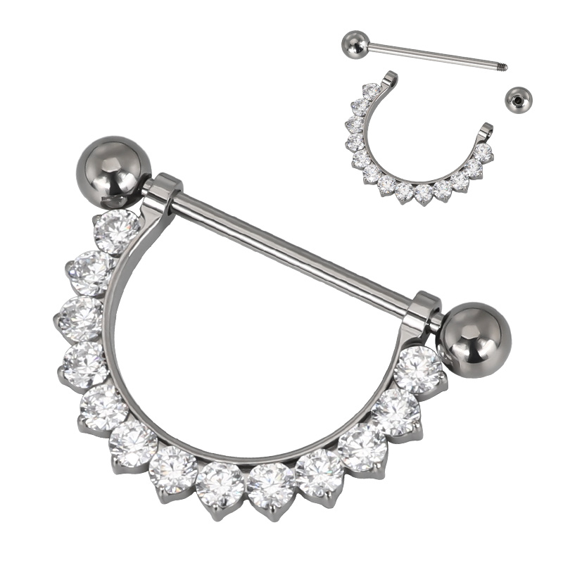 ASTM F136 Titanio PIERC CZ Pav - Body Jewelry Types recensione e prezzo