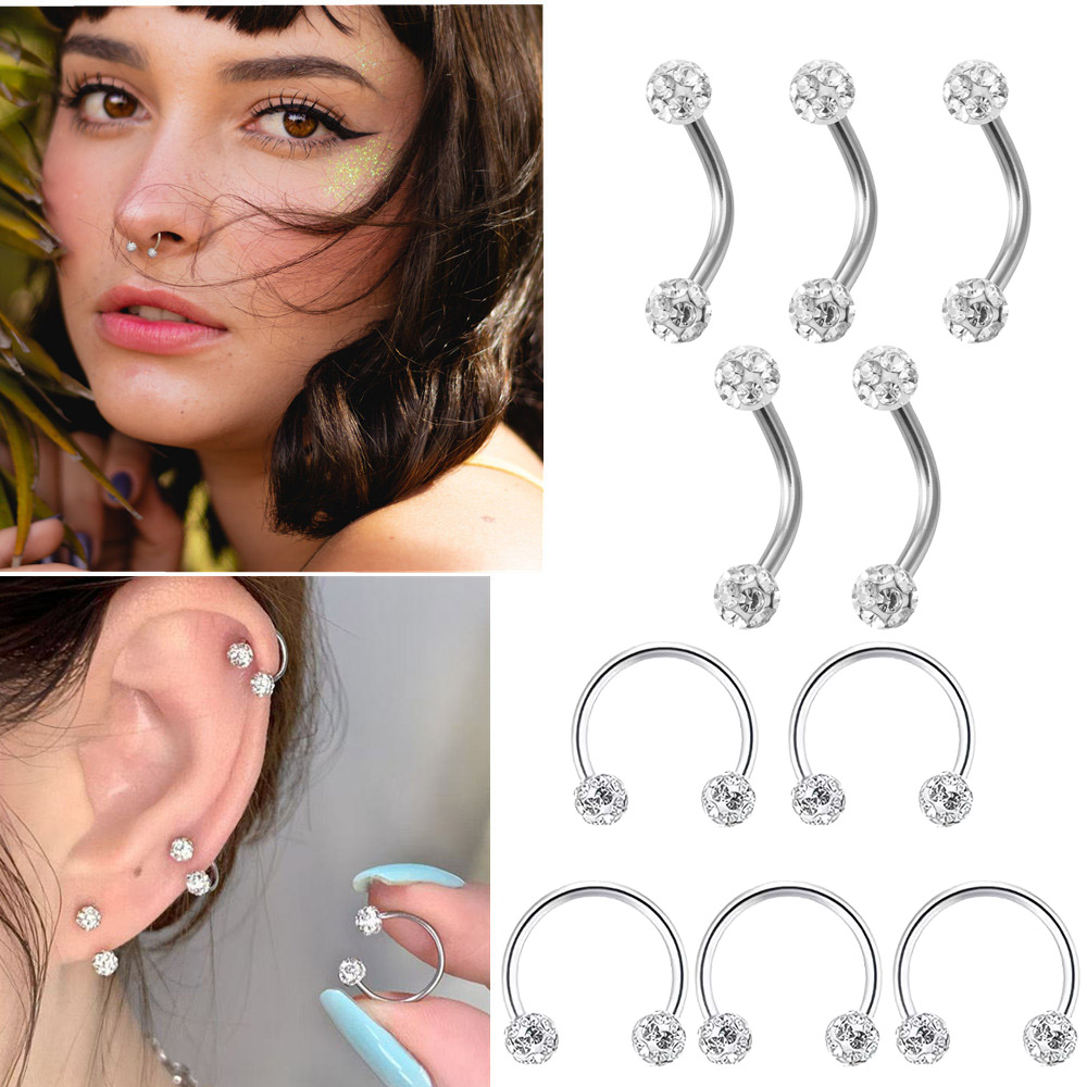 Anello per labbra a spirale co - Body Jewelry Types recensione e prezzo