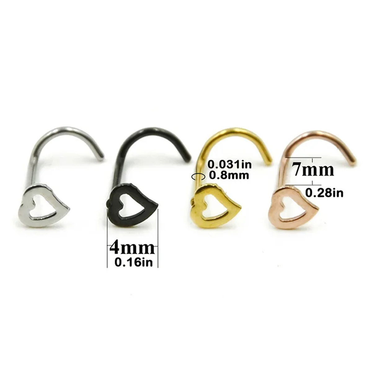 EVISPOL Set di 5 Piercing per  - Body Jewelry Types recensione e prezzo