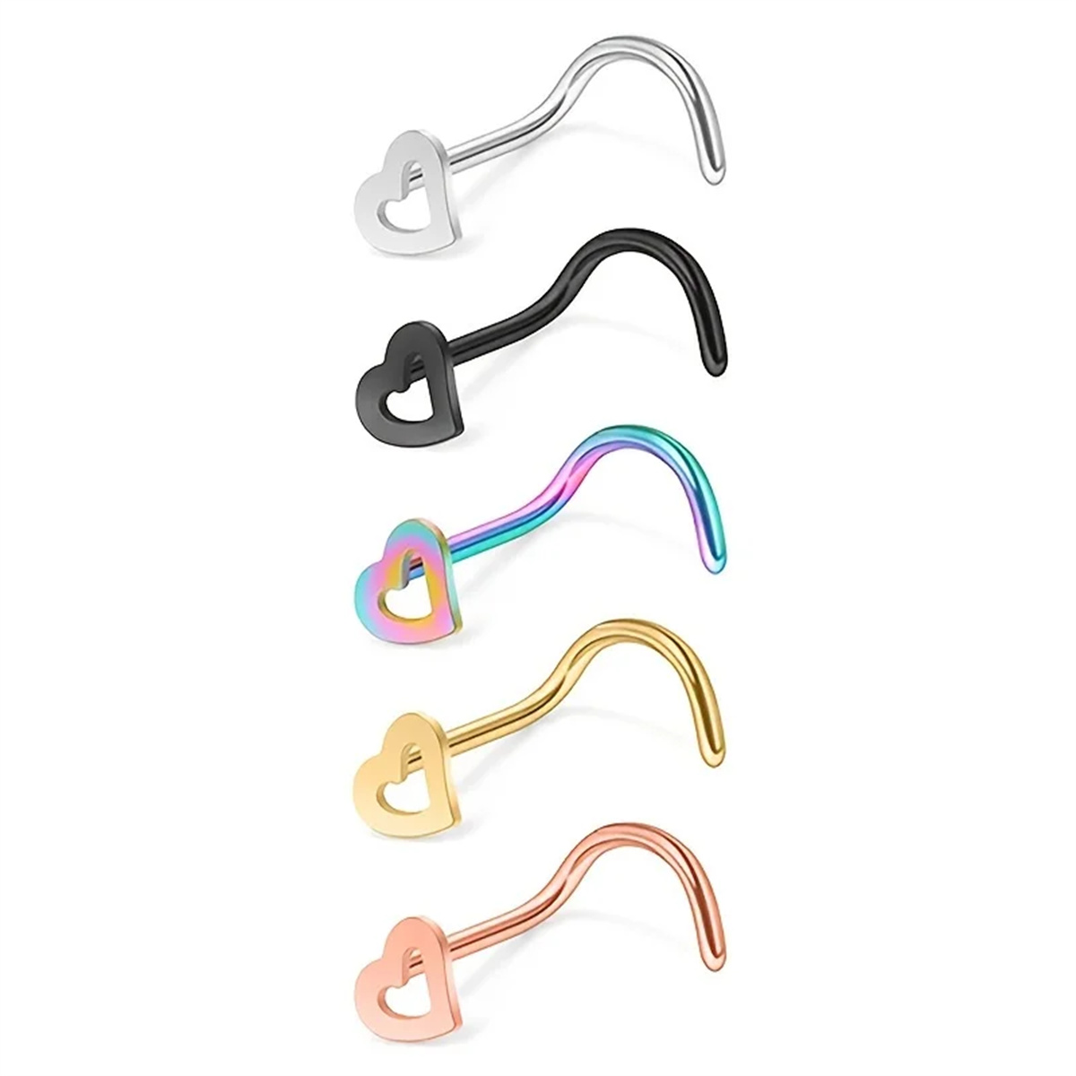 EVISPOL Set di 5 Piercing per  - Body Jewelry Types recensione e prezzo
